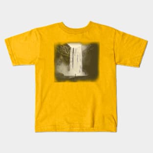 Waterfall design Kids T-Shirt